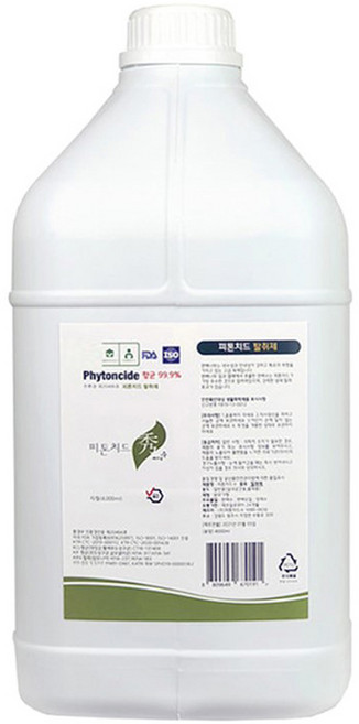 피톤치드수 편백수 피톤치드 스프레이 리필, 1개, 4L