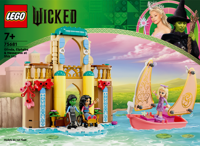 레고 위키드 75681 시즈 대학교의 글린다 엘파바 그리고 네사로즈, 혼합색상, 1개