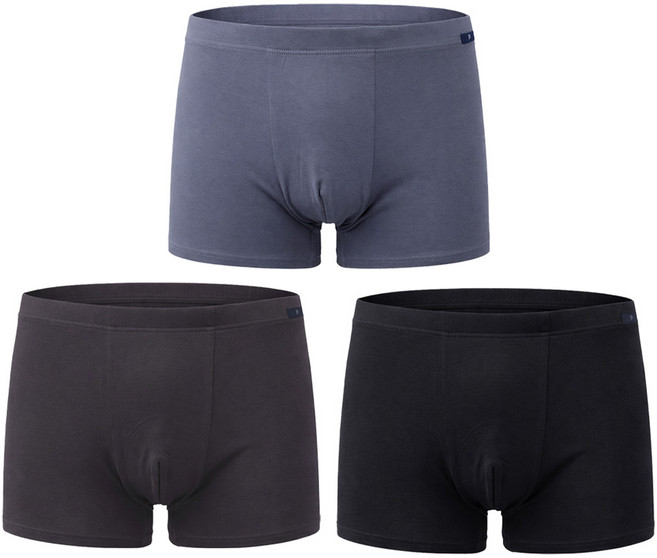 제임스딘 남성 인밴드 순면드로즈 사각팬티 3매입