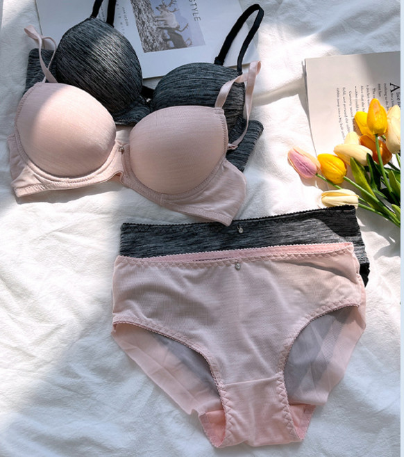 쿨링 보카시 와이어브라세트 기본브라 베이직 데일리언더웨어 편한속옷 신축좋은브라팬티