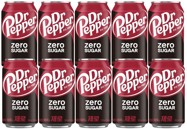 닥터페퍼 제로 350ml 10캔, 10개