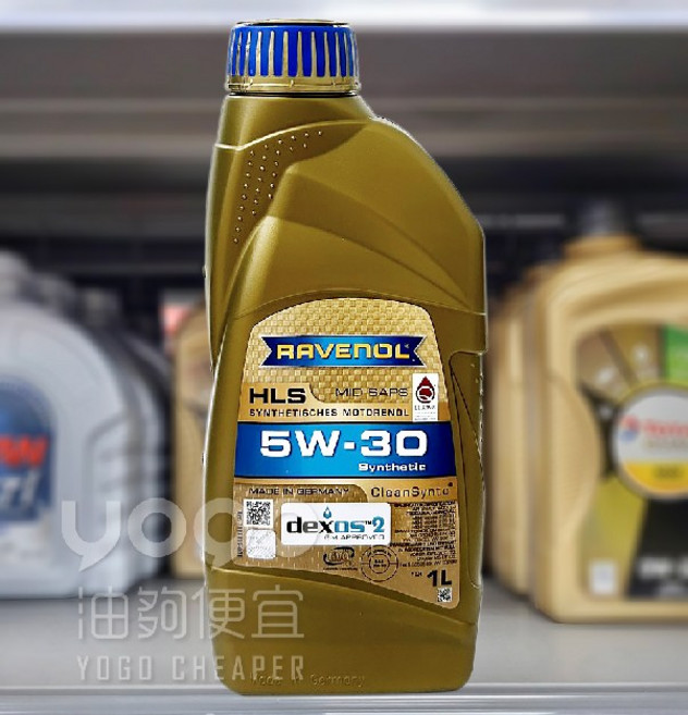RAVENOL 德國原裝 HLS 5W-30 全合成摩托車機油 有效清潔引擎 提升引擎效能, 1個