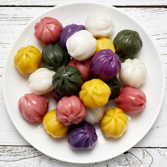 3대전통 국내산 멥쌀로만든 오색 꿀 방울떡, 3개, 330g