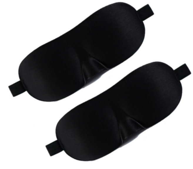 휴대용 암막 수면안대 숙면 눈가리개 아이마스크 2개