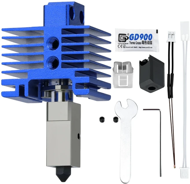 Bambu Lab Hotend V2 Bi Metal Heatbreak X1 핫엔드 노즐 P1P 용 서미스터 P1S 업그레이드, 15 X1 Series