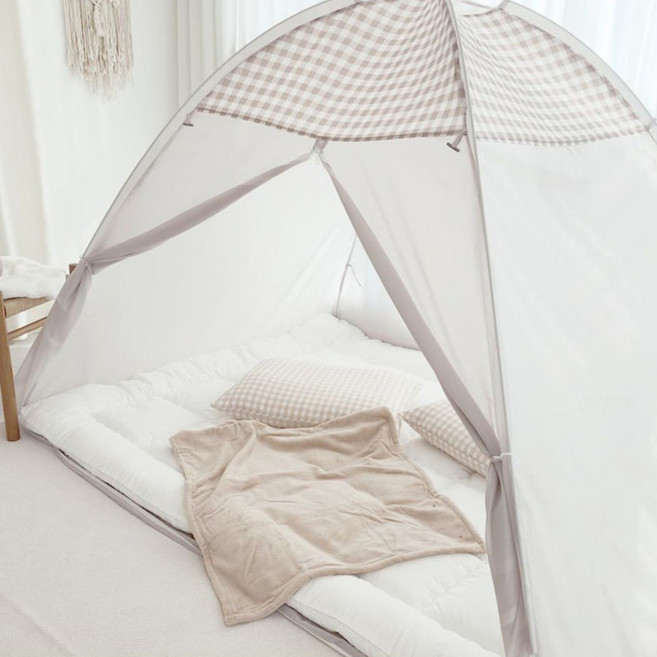 핫방 프리미엄 원터치 모던 난방텐트 2인용 + 보관가방