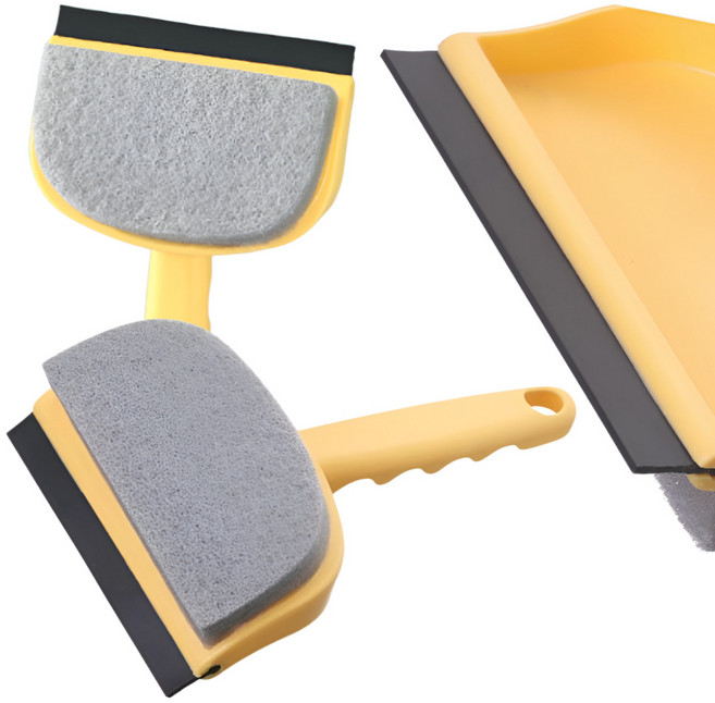 [1+1+1]손잡이 물때 유리창 유리닦기 스펀지 청소 도구 창 거울 물기 제거 화장실 얼룩 닦이