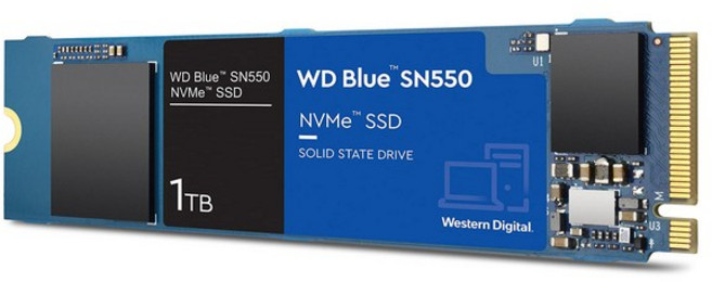 Western Digital SSD 1TB WD Blue SN550 NVMe WDS100T2B0C-EC 웨스턴 디지털 내장 (읽기