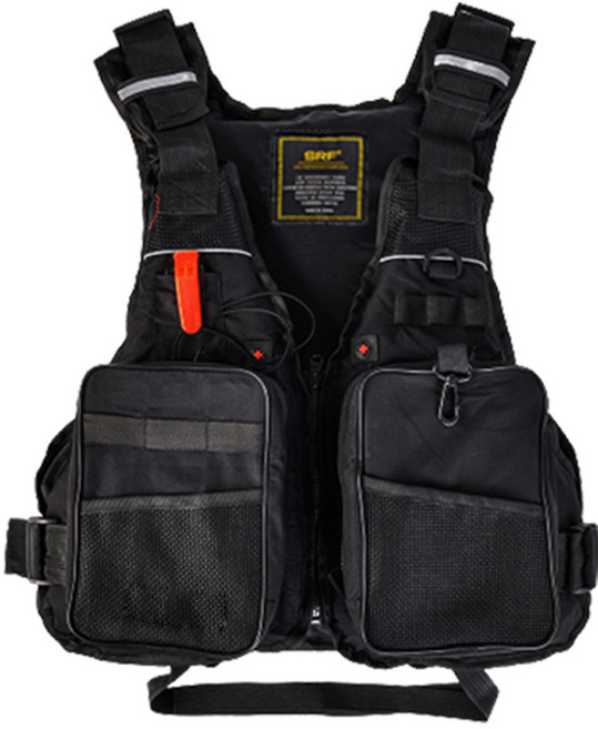 SRF 낚시 조끼 루어조끼 바다 민물, 01.+낚시조끼 -블랙