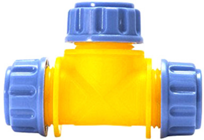 HK sell 코어라인 스프링클러 액세서리 호스 연결 추가 부품, T자 호스 커넥터(12/16mm), T자 호스 커넥터(12/16mm), 1개