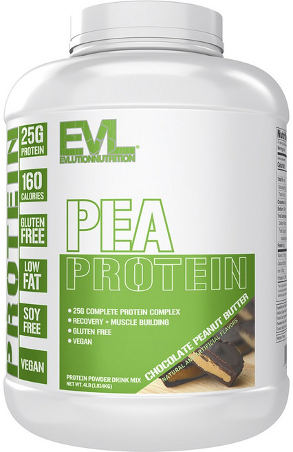 EVLUTIONNUTRITION 피 프로틴 초콜릿 피넛 버터 맛, 1개, 1.814kg