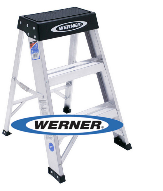 WERNER 美國穩耐安全鋁梯-150B 鋁合金梯凳, 1個