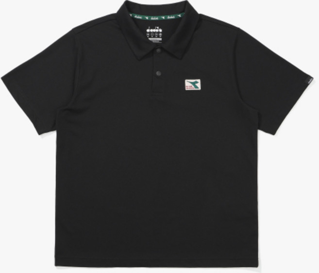 디아도라 AIRTEX 카라 반팔 티셔츠 블랙 D5221LTS68BLK 160564