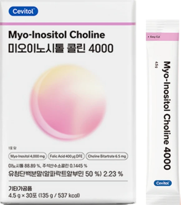 세비톨 미오이노시톨 콜린 4000, 135g, 1박스 - 쿠팡