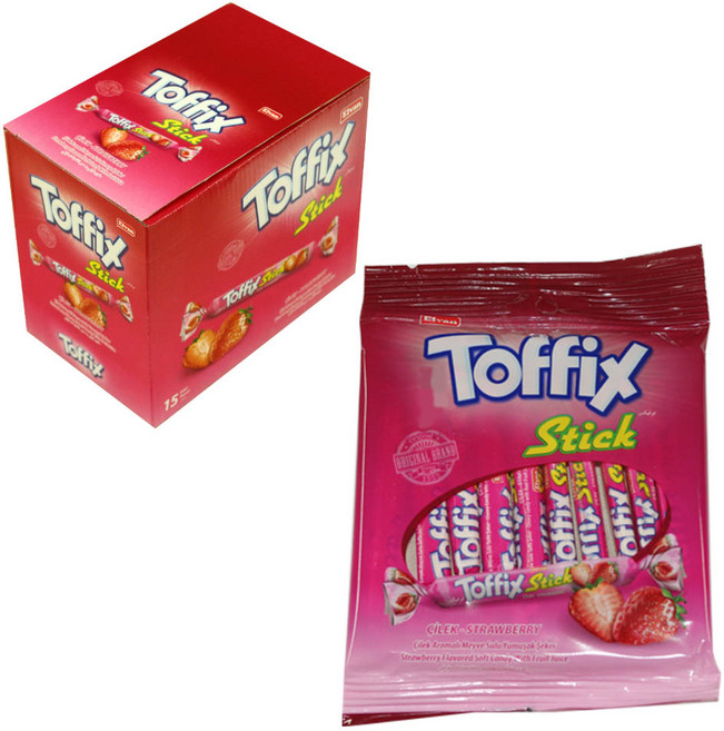 토픽스 츄잉스틱 딸기맛, 70g, 15개