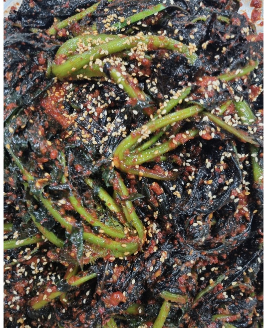 전라도의 맛! (엄니손맛)수제 홍갓김치 (전라도 토종 조선갓), 1개, 1kg