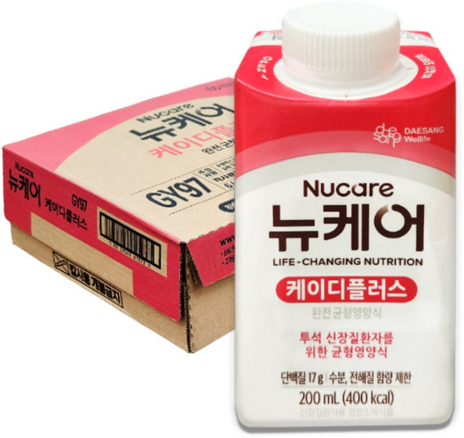 뉴케어 KD 플러스 투석환자 조절 영양식, 대상 뉴케어 케이디플러스 30캔/KD+/신장투석환자용, 30개, 200ml