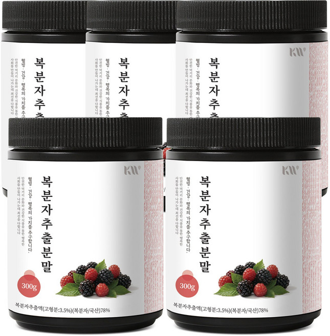 케이웰니스 복분자추출분말, 5개, 300g