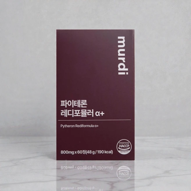 뮤르디 파이테론 레디포뮬러 알파플러스 800mg 글루타치온 저분자 콜라겐 히알루론산 엘라스틴, 1개, 60정 - 쿠팡
