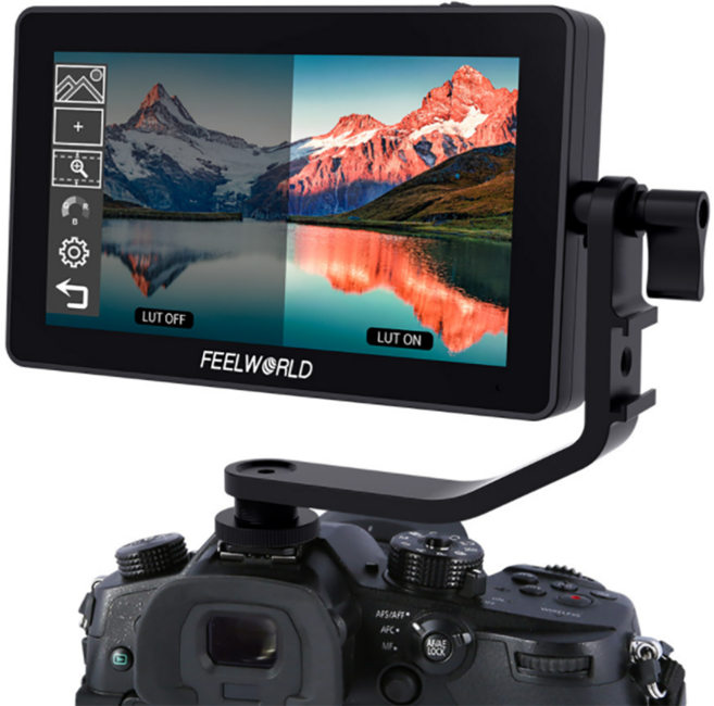 필월드 F6 플러스 4K 카메라 프리뷰 모니터 5.5인치 3D LUT 터치스크린 웰라이프, 1개, 필월드 F6 플러스 (Micro HDMI 포함)