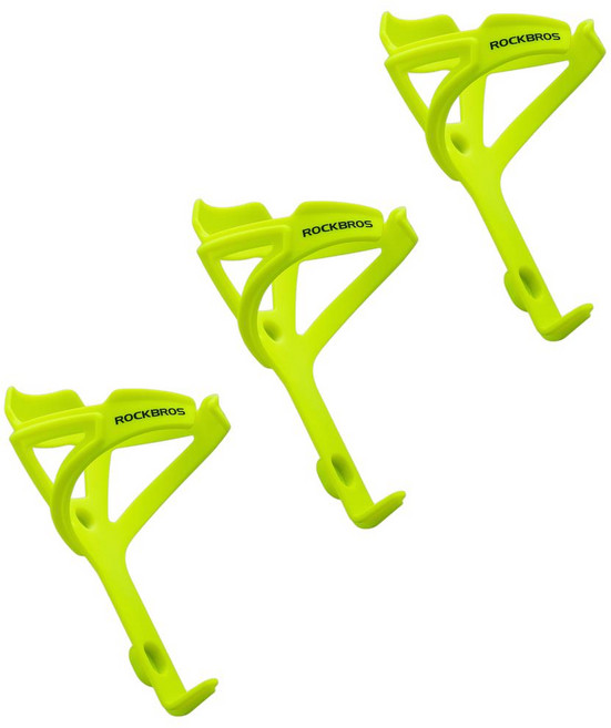 락브로스 자전거용품 PC물통거치대, 3개, 그린