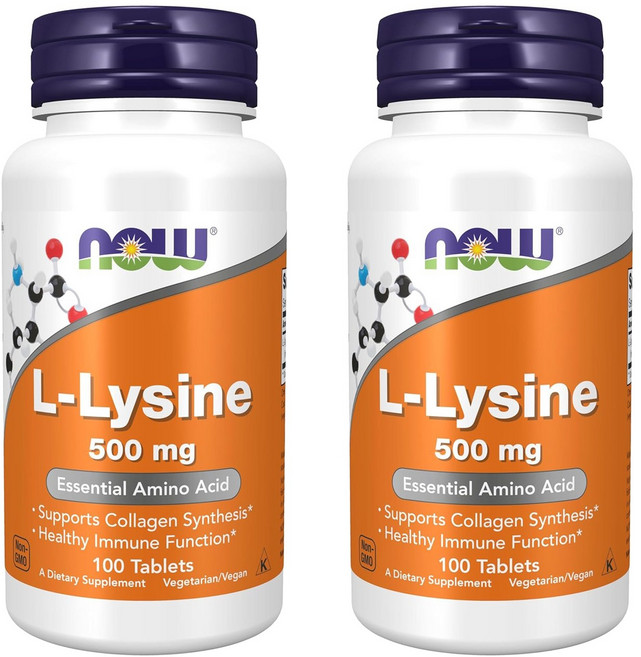 나우푸드 L-라이신 500mg 타블렛, 100정, 2개, 100정