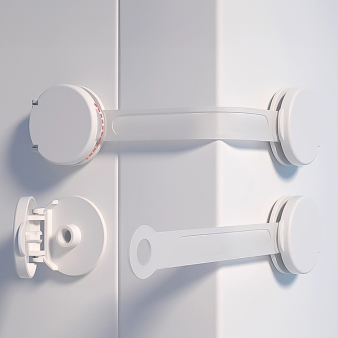 데라스코 아기 서랍잠금장치 문열림방지 안전잠금장치 6개입, 1세트, 밴드형