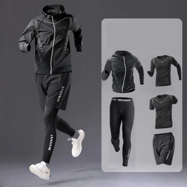 꽃소담 사계절 라이딩복 5종세트 아웃도어 헬스 상하세트 사이클슈 자전거의류XP1112