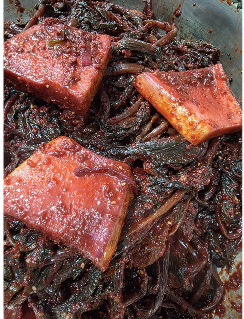 100% 국내산 재료로만든 목포소문난김치. 숙성홍갓김치 1kg 2kg, 1개