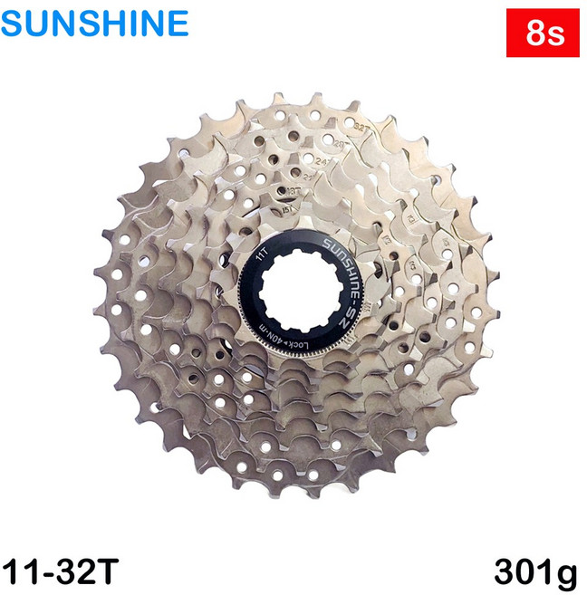 [썬샤인]자전거 스프라켓 MTB 8단 11-32T 시마노 HG타입 카세트, 1개