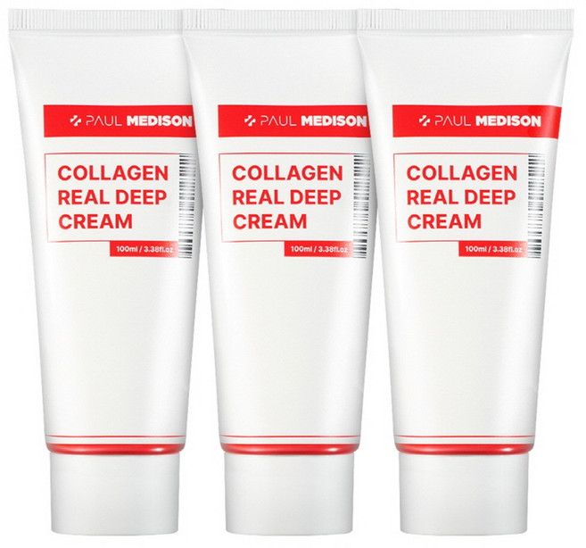 폴메디슨 콜라겐 리얼 딥크림, 3개, 100ml