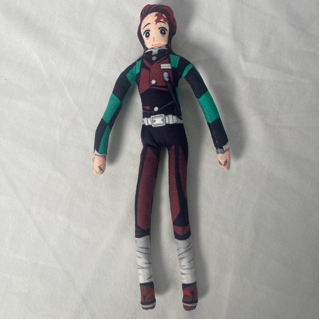 鬼滅之刃 抽象玩偶 內置鐵絲骨架 隨意凹造型, 1個, 灶門炭治郎 28厘米左右