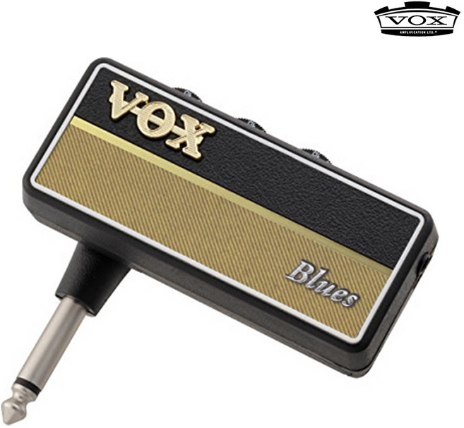 VOX amPlug2 Blues AP2-BL 헤드폰 기타 앰프, 1개