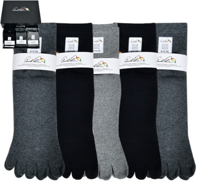 기타 아놀드파마 신사 무지 파일 발가락 단목 양말0054op