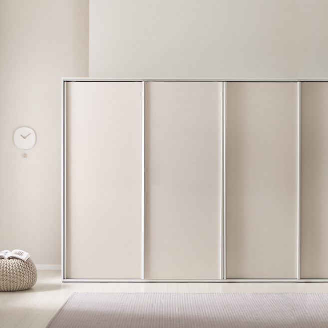 올데이 2900 슬라이딩옷장 E0 미닫이 장롱 맞춤옷장, 옷장+긴옷장+이불장+3단수납옷장B, 화이트