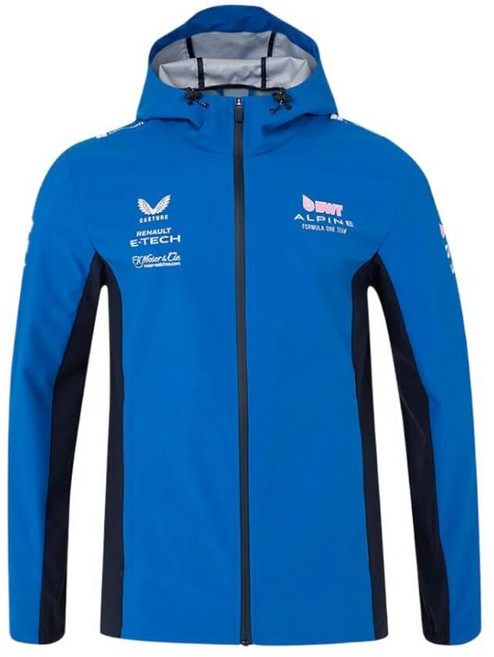 Castore Alpine Racing F1 2025 팀 방수 재킷 (L) 블루. L