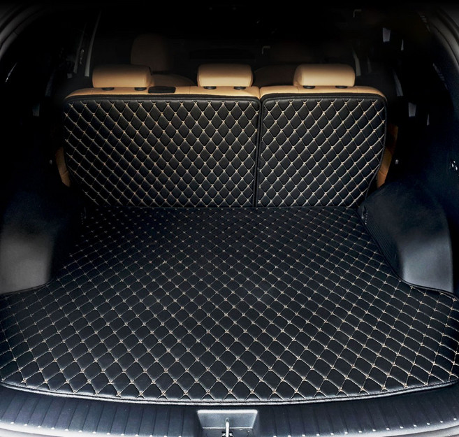 Gio 3D 가죽 퀼팅 트렁크매트 풀커버 풀세트 국내생산, 더뉴쏘렌토7인(분리형), 기아, 기아