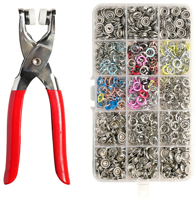 요술 똑딱이 1004 수선 리폼 단추달기 똑딱단추 펀치, 1세트, 1개