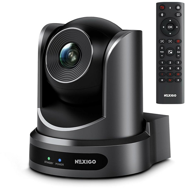 마이크 및 소프트웨어 제어 기능이 있는 NexiGo N980P 1080P 60FPS 웹캠 USB 컴퓨터 카메라 내장 듀얼 노이즈 감소 마이크 줌 / 스카이프 페이스타임 팀즈, Optical 화면확장 FHD