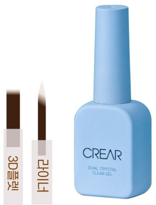 뷰젤 크레아 듀얼 크리스탈 클리어젤 단품+파츠 30알, 1개, 10g, 라이너 솔대