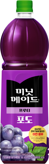 미닛메이드 포도주스, 1.5L, 4개