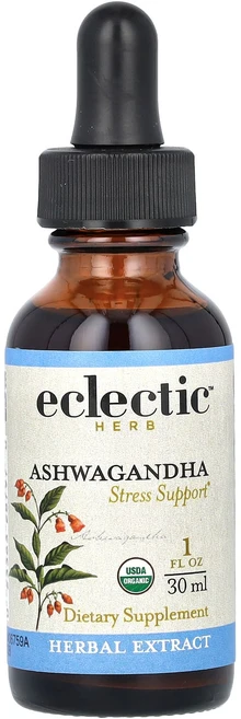 Eclectic Herb 아슈와간다 추출물 250mg 30ml(1fl oz), EclecticHerb아슈와간다추출물250mg30ml1, 1개, 30ml - 쿠팡