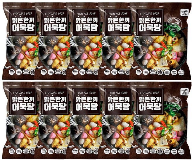 참도깨비 부산 맛집 박경도 한끼어묵탕, 220g, 10개