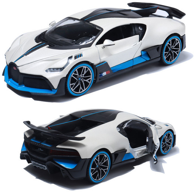 마이스토 1:24 부가티 디보 다이캐스트 모형차 Bugatti Divo, 1개, 화이트