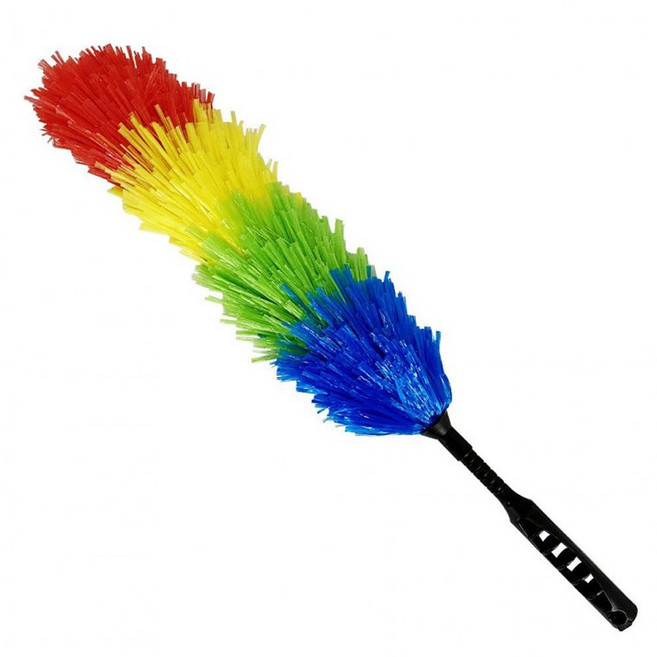 정전기 만능 먼지털이-털개 떨이 그물털 옷 털 머리카락 무지개색 대형 제거기, 1개