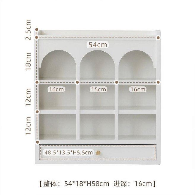 원목 컵정리대 컵꽂이 선반 머그컵 커피잔 홀더 정리함 진열대 북유럽 프랑스 찻잔 보관, D. 화이트 9칸, 1개