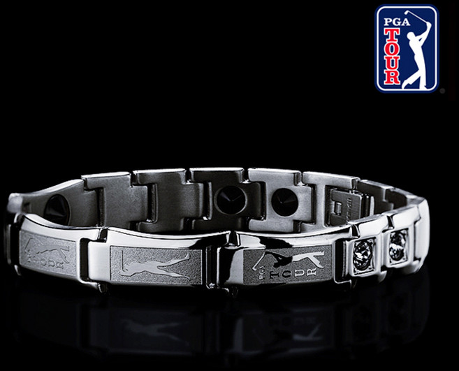 PGA TOUR 크리스탈 티타늄건강팔찌 루체, 05_루체슬림 L사이즈 다크그레이