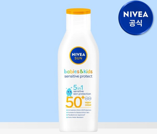 니베아 얼굴 바디 안심 선 키즈 센서티브 프로텍트 선로션, 1개, 200ml