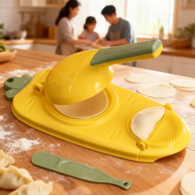 가정용 만두 메이커 기계 틀 얇은피 만들기 키트, 1개, 기본 색상