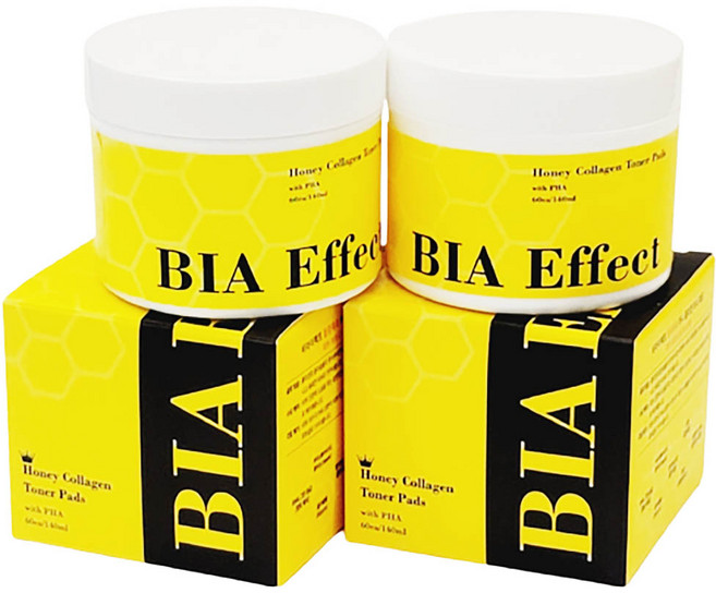 비아이펙트 꿀광촉촉 허니 콜라겐 토너패드 60p, 60매입, 2개